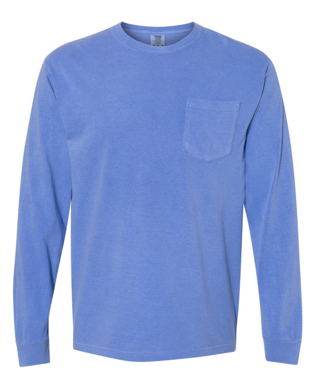 Comfort Colors Monogrammed Long Sleeve Pocket Tee