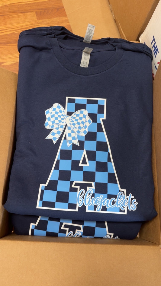 Checkered Block A Tee