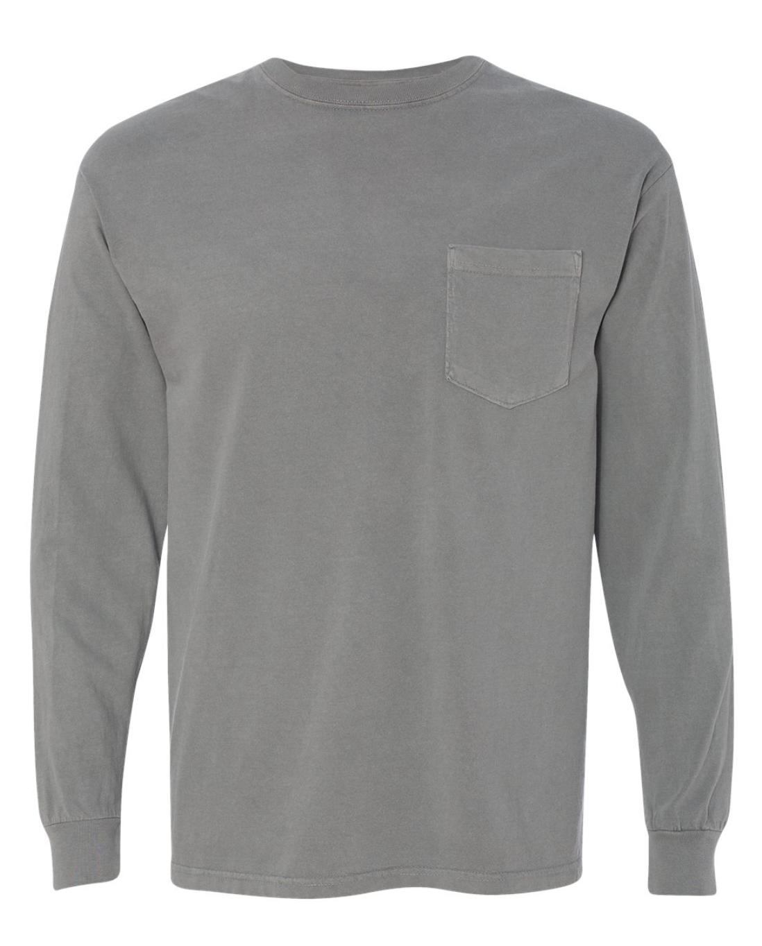 Comfort Colors Monogrammed Long Sleeve Pocket Tee