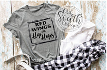 Load image into Gallery viewer, Red WIngs and Flip Flops
