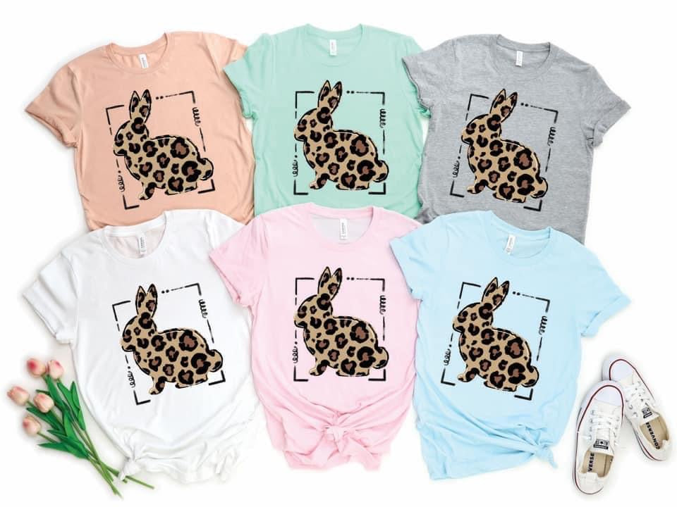 Youth Leopard Bunny Tee