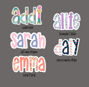 Personalized Name Stickers