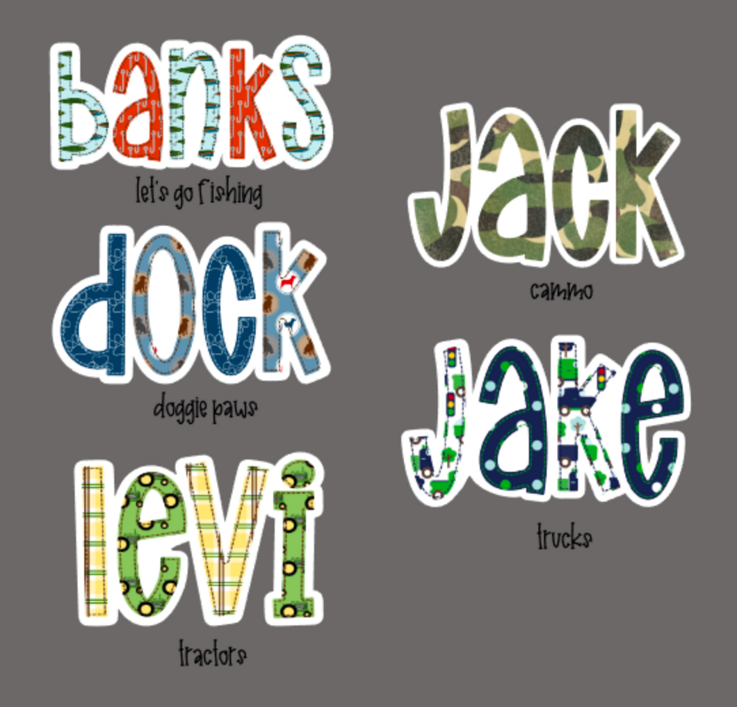 Personalized Name Stickers